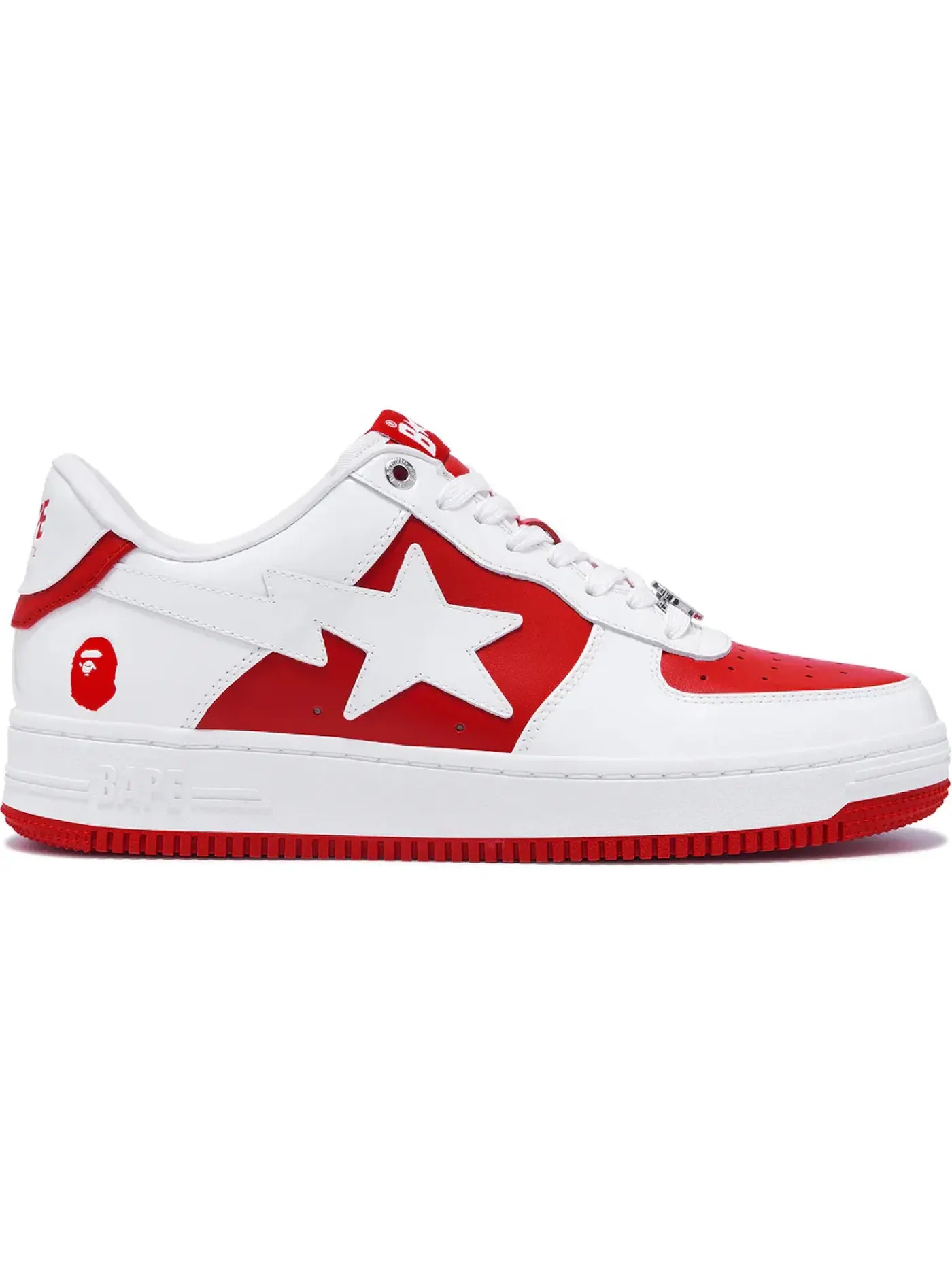 Мужские кроссовки Lifestyle BAPE A Bathing Ape BAPE Sta Low — изображение 1 из 1, красный/белый