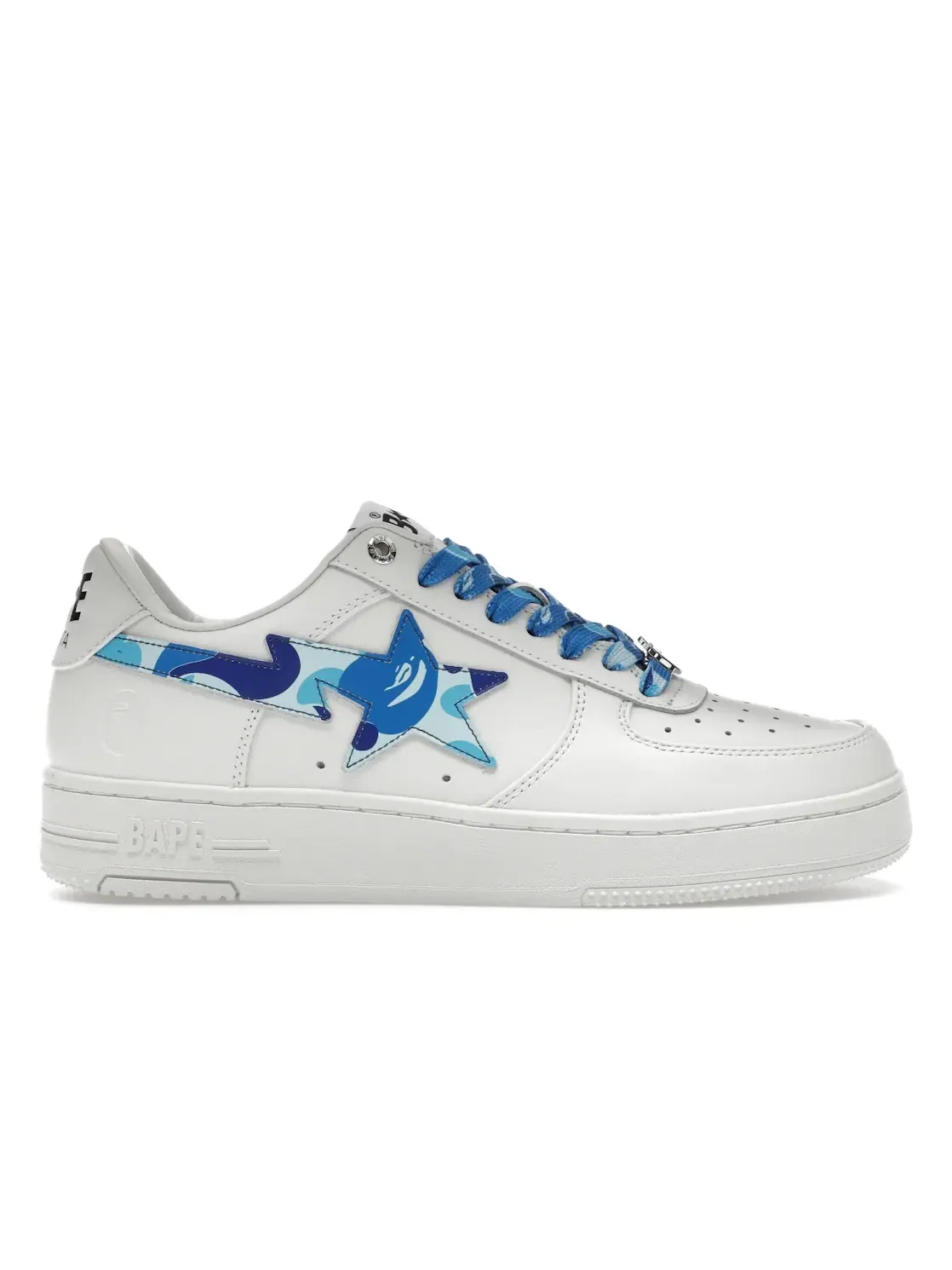 Мужские кроссовки Lifestyle A Bathing Ape BAPE Sta Low BAPE — изображение 1 из 4, белый/синий