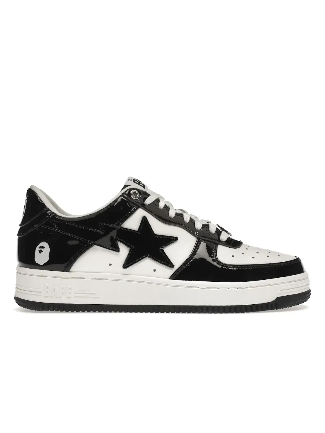 Мужские кроссовки Lifestyle BAPE A Bathing Ape BAPE Sta Low — изображение 1 из 4, черный/белый
