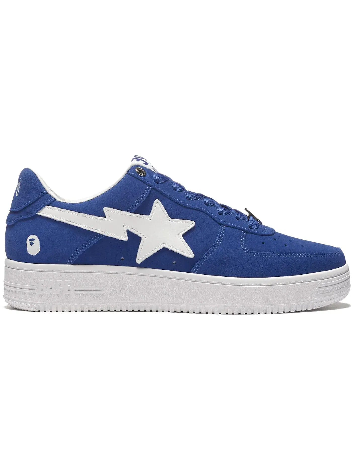 Мужские кеды с замшевым верхом A Bathing Ape BAPE Sta Low BAPE — изображение 1 из 1, синий/синий/белый