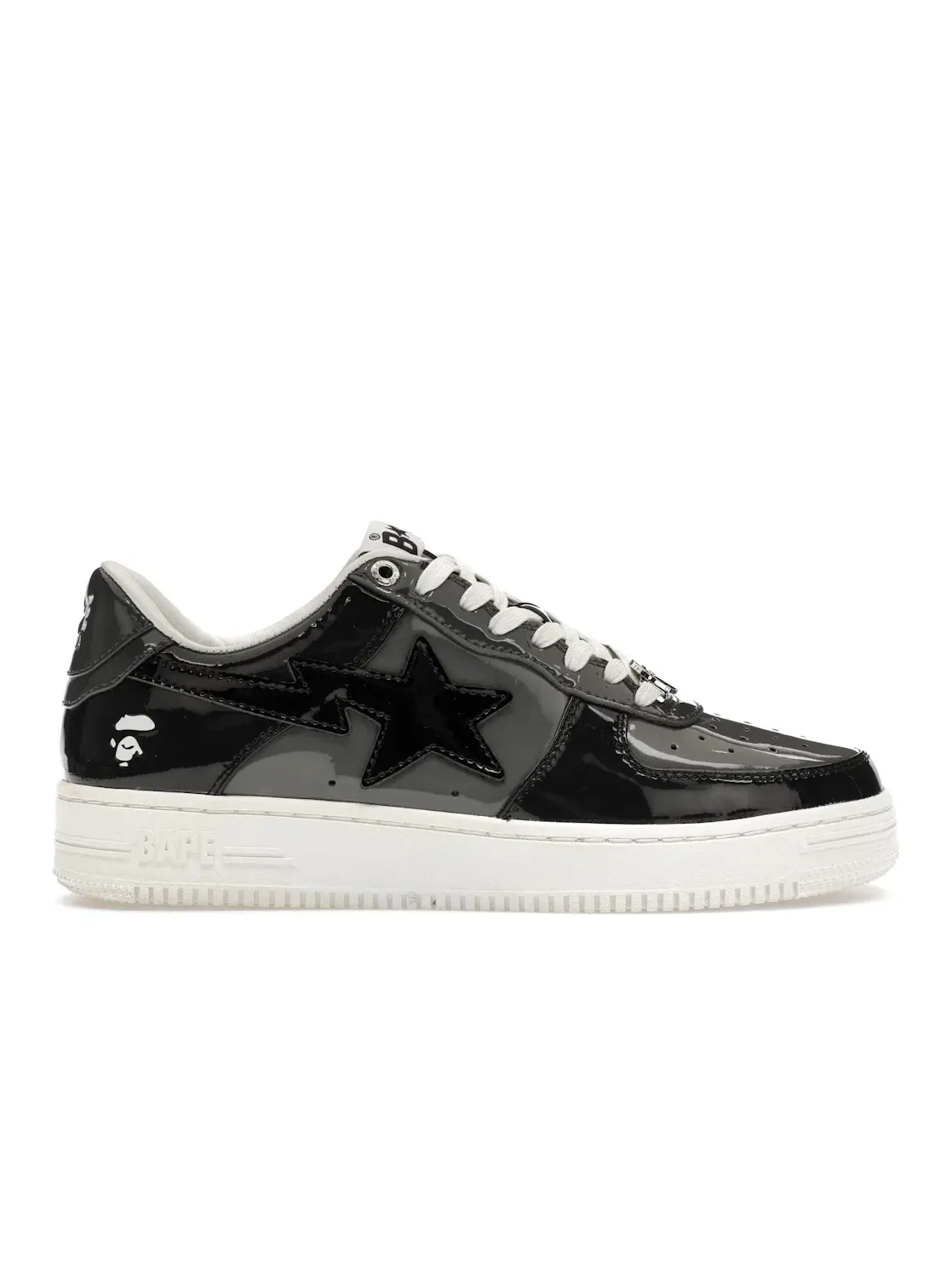 Мужские кроссовки Lifestyle с камуфляжным принтом A Bathing Ape BAPE Sta Low — изображение 1 из 4, черный