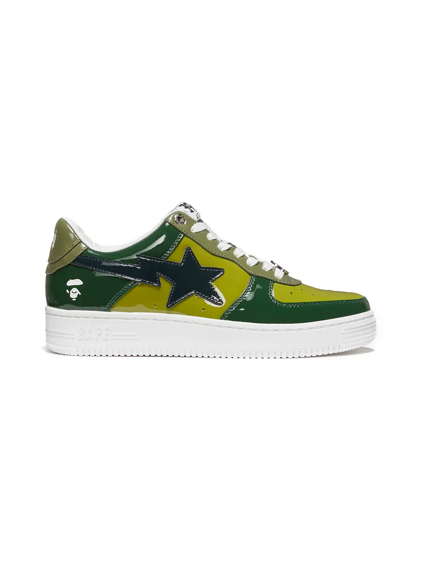 Мужские кроссовки Lifestyle с принтом A Bathing Ape BAPE Sta Low BAPE — изображение 1 из 1, зеленый