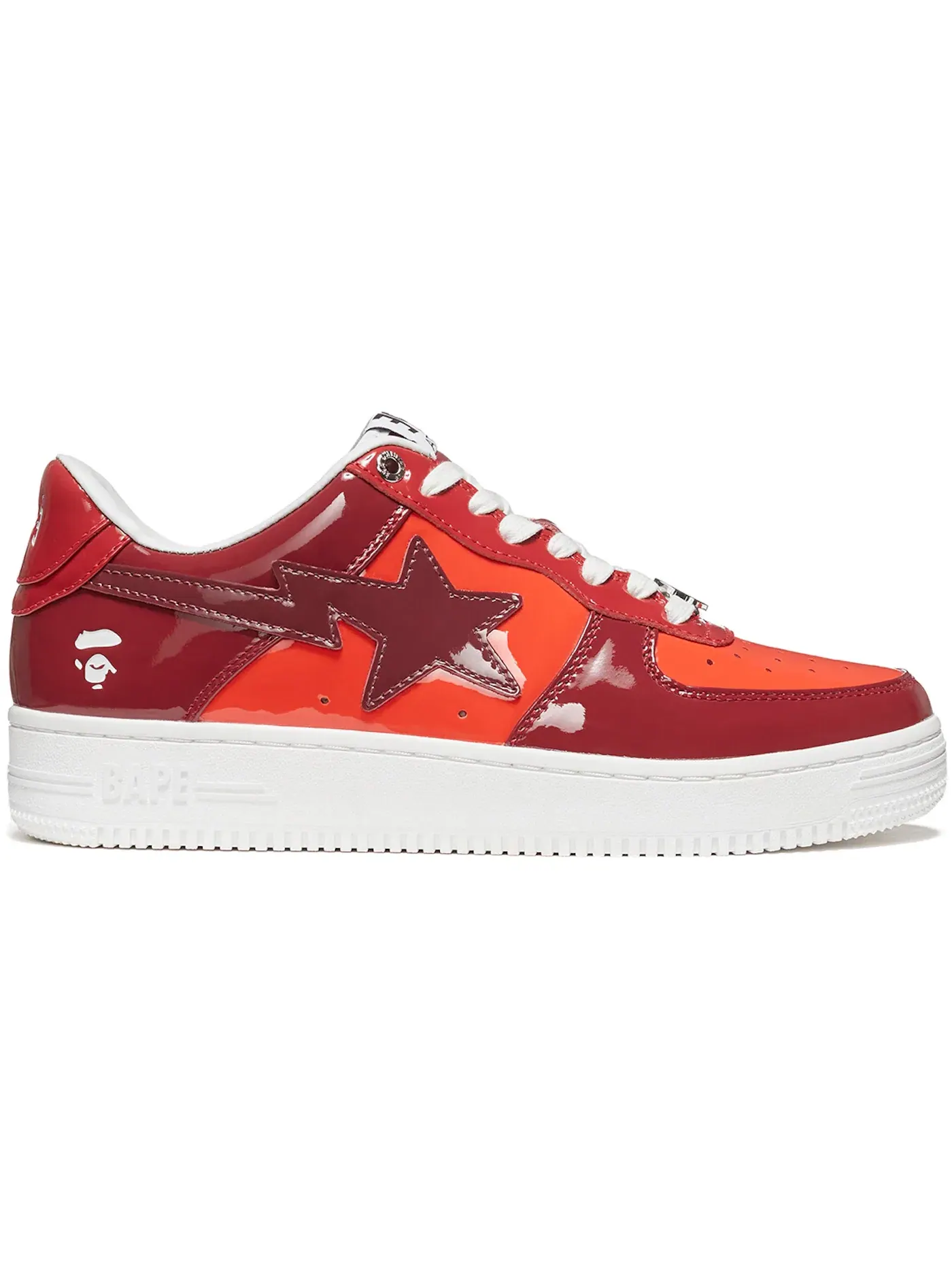 Мужские кроссовки Lifestyle с цветочным камуфляжем A Bathing Ape BAPE Sta Low BAPE — изображение 1 из 1, красный