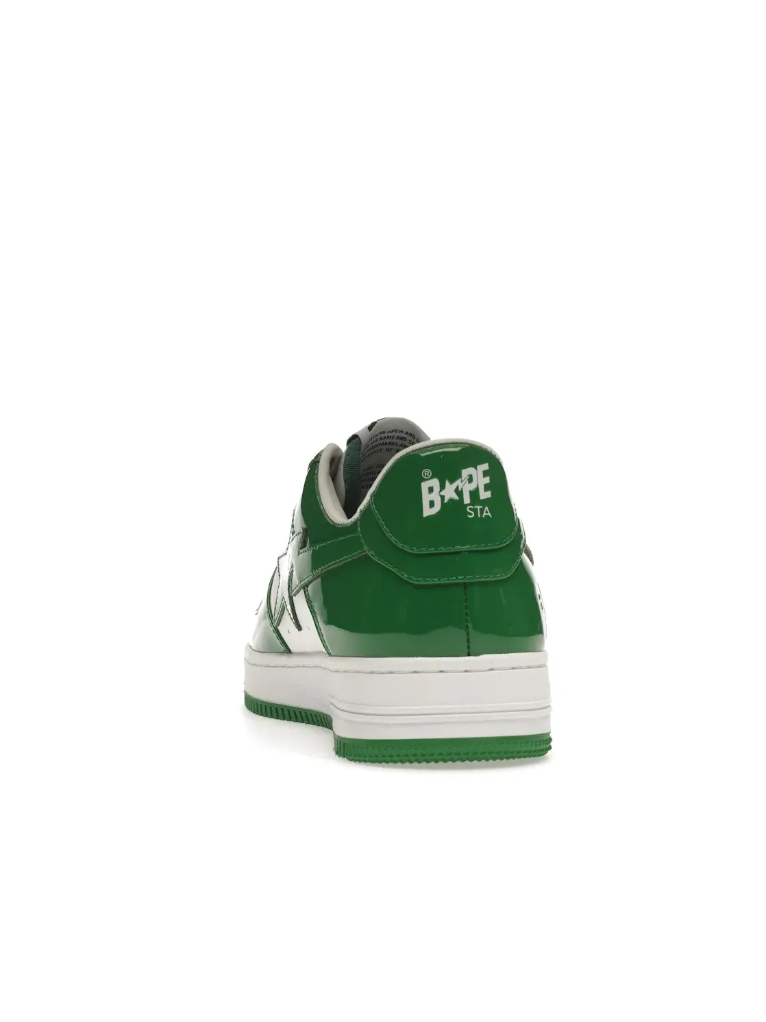 Мужские кроссовки Lifestyle с блестящей отделкой A Bathing Ape BAPE Sta Low BAPE — изображение 4 из 4, зеленый/белый