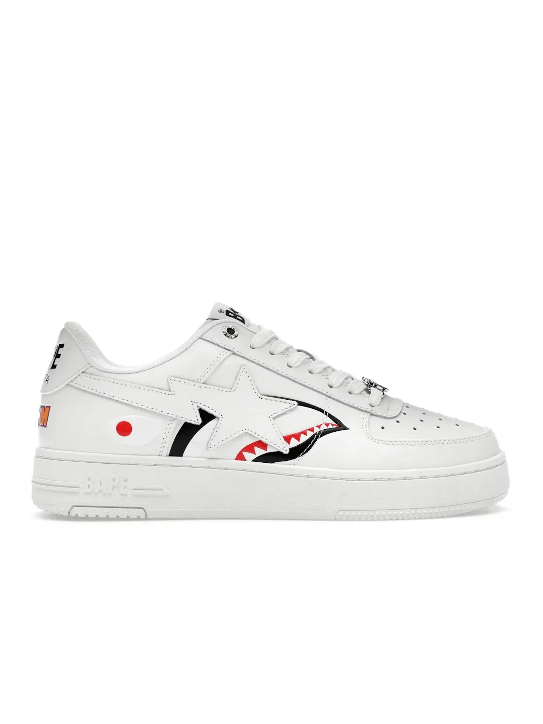 Мужские кроссовки Lifestyle с низким верхом A Bathing Ape BAPE Sta Low — изображение 1 из 4, белый/белый