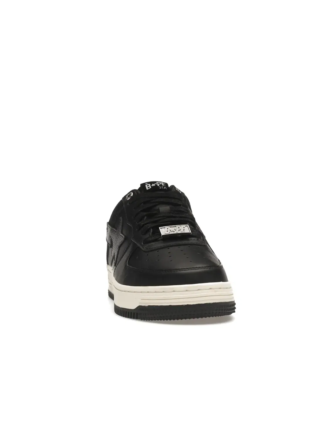 Мужские кроссовки с замшей A Bathing Ape BAPE Sta Low Suede Heel BAPE — изображение 2 из 4, черный/черный-белый
