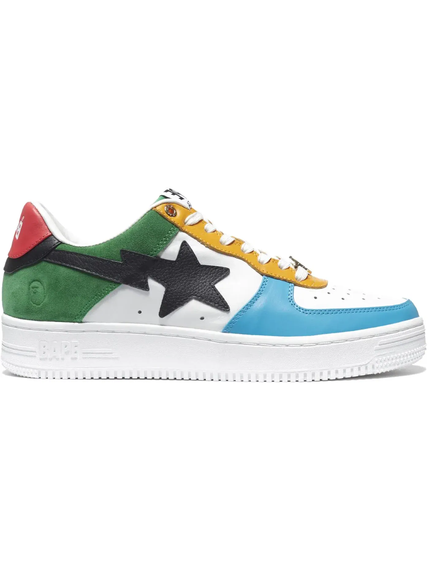 Мужские кроссовки Lifestyle A Bathing Ape BAPE Sta Low BAPE — изображение 1 из 1, белый/черный/мульти