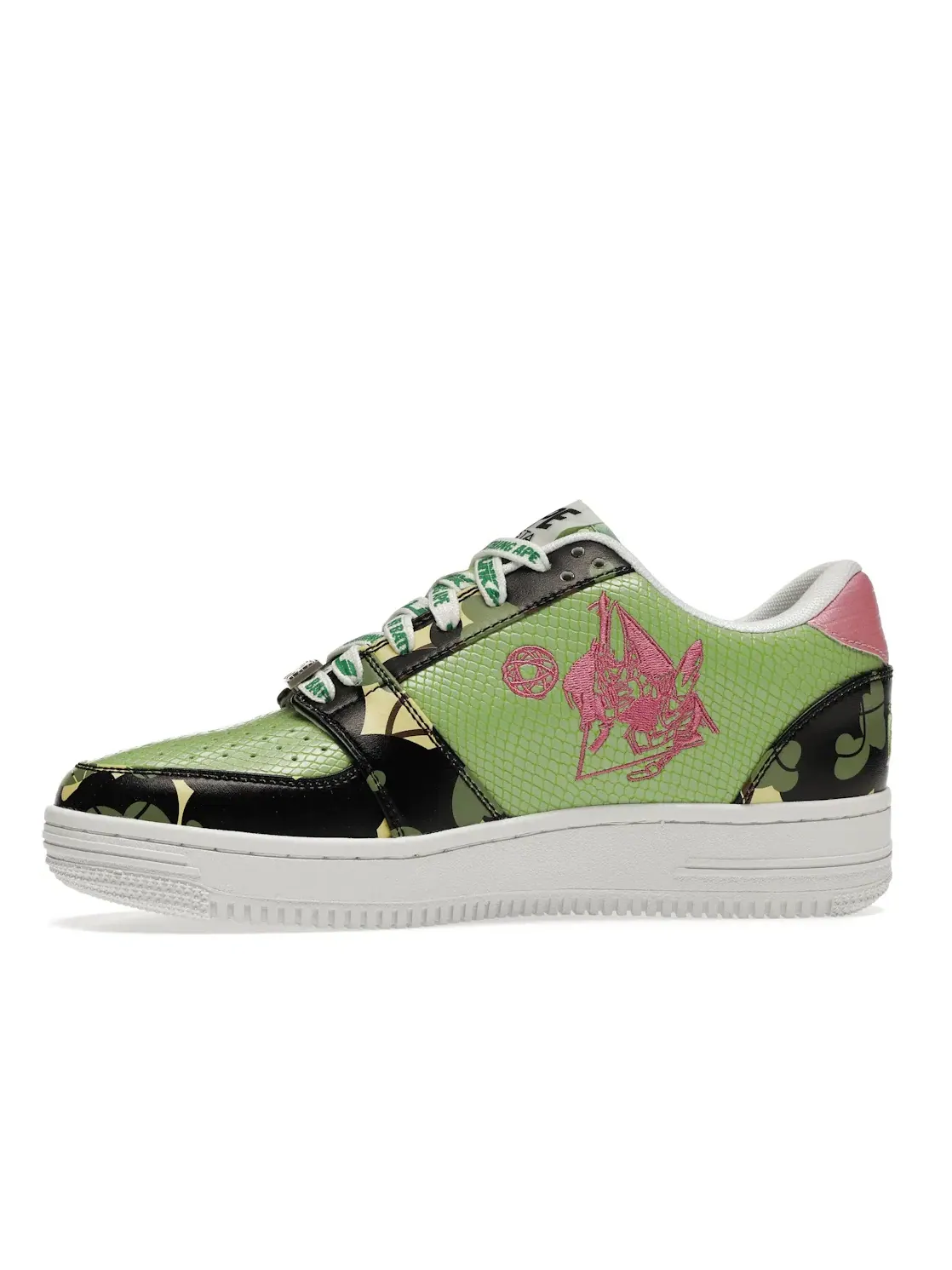 Мужские кроссовки Lifestyle A Bathing Ape BAPE Sta Low BAPE — изображение 3 из 4, зеленый/-розовый