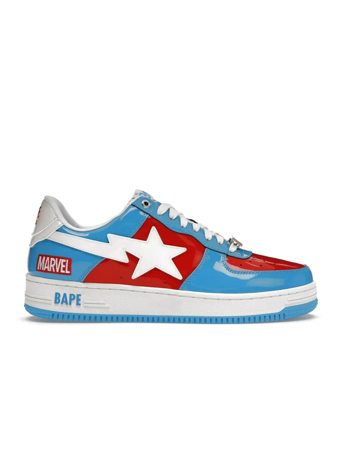 Женские кроссовки Lifestyle с принтом A Bathing Ape BAPE Sta BAPE — изображение 1 из 4, синий/красный