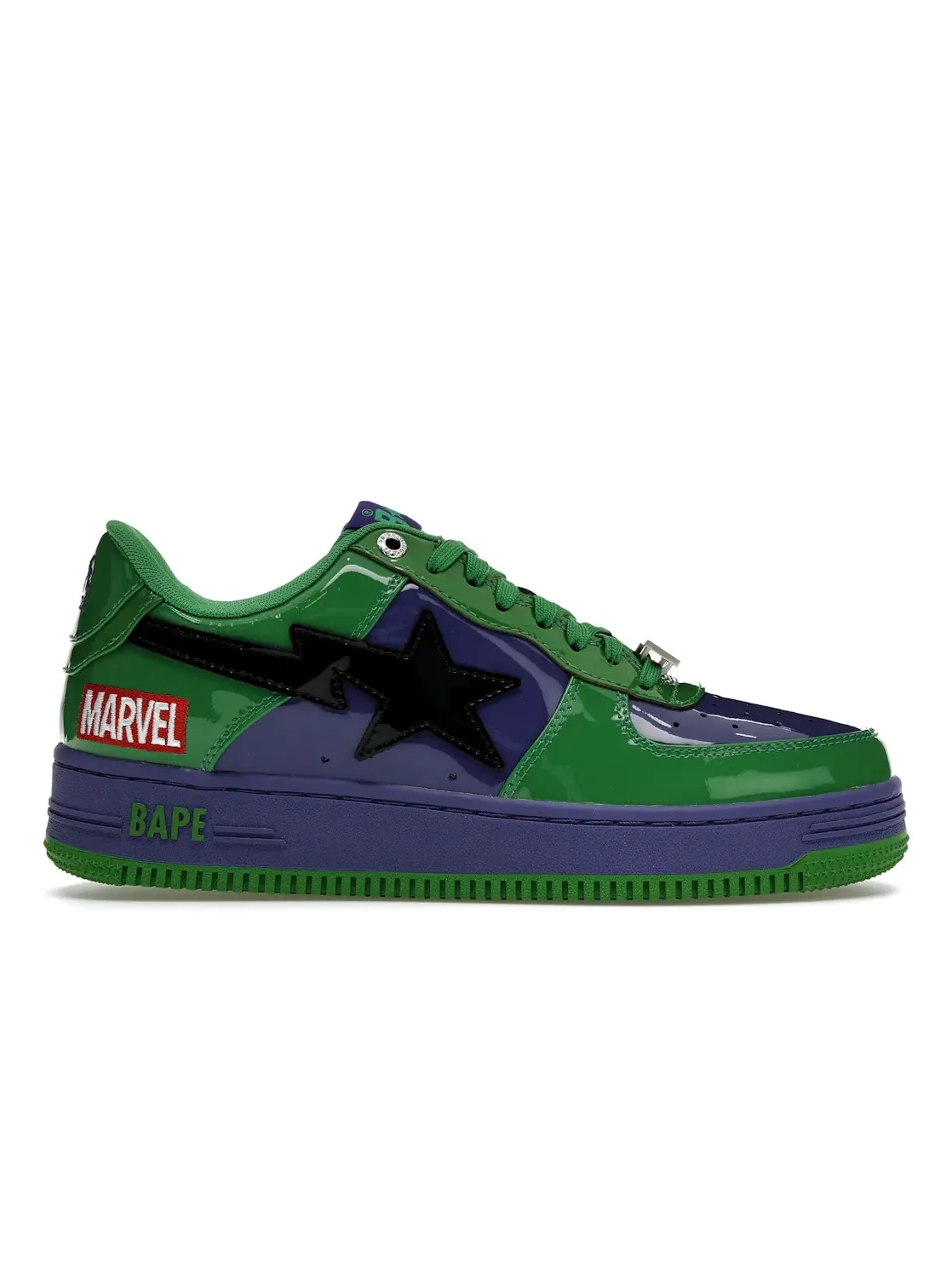 Кроссовки Lifestyle с принтом A Bathing Ape BAPE Sta BAPE — изображение 1 из 4, зеленый фиолетовый