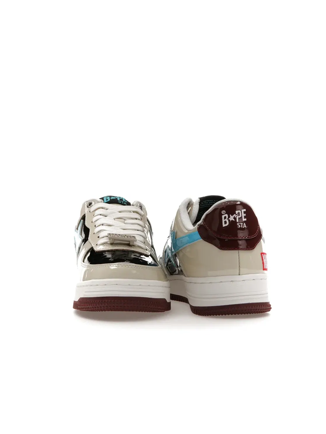 Кроссовки Lifestyle с принтом A Bathing Ape BAPE Sta BAPE — изображение 4 из 4, бежевый черный