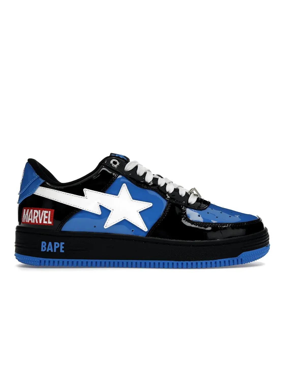 Мужские кроссовки с принтом BAPE Sta A Bathing Ape BAPE — изображение 1 из 4, черный/синий/белый