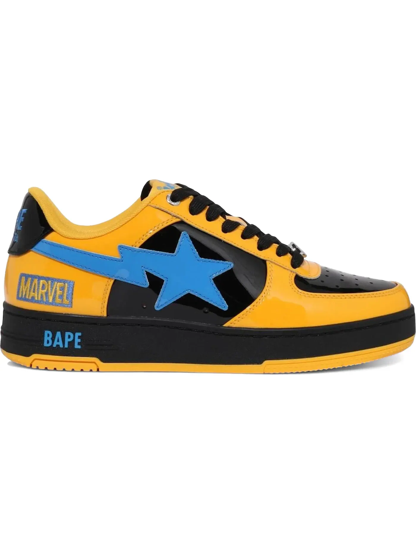 Мужские кроссовки Lifestyle A Bathing Ape BAPE Sta BAPE — изображение 1 из 1, желтый/черный/синий
