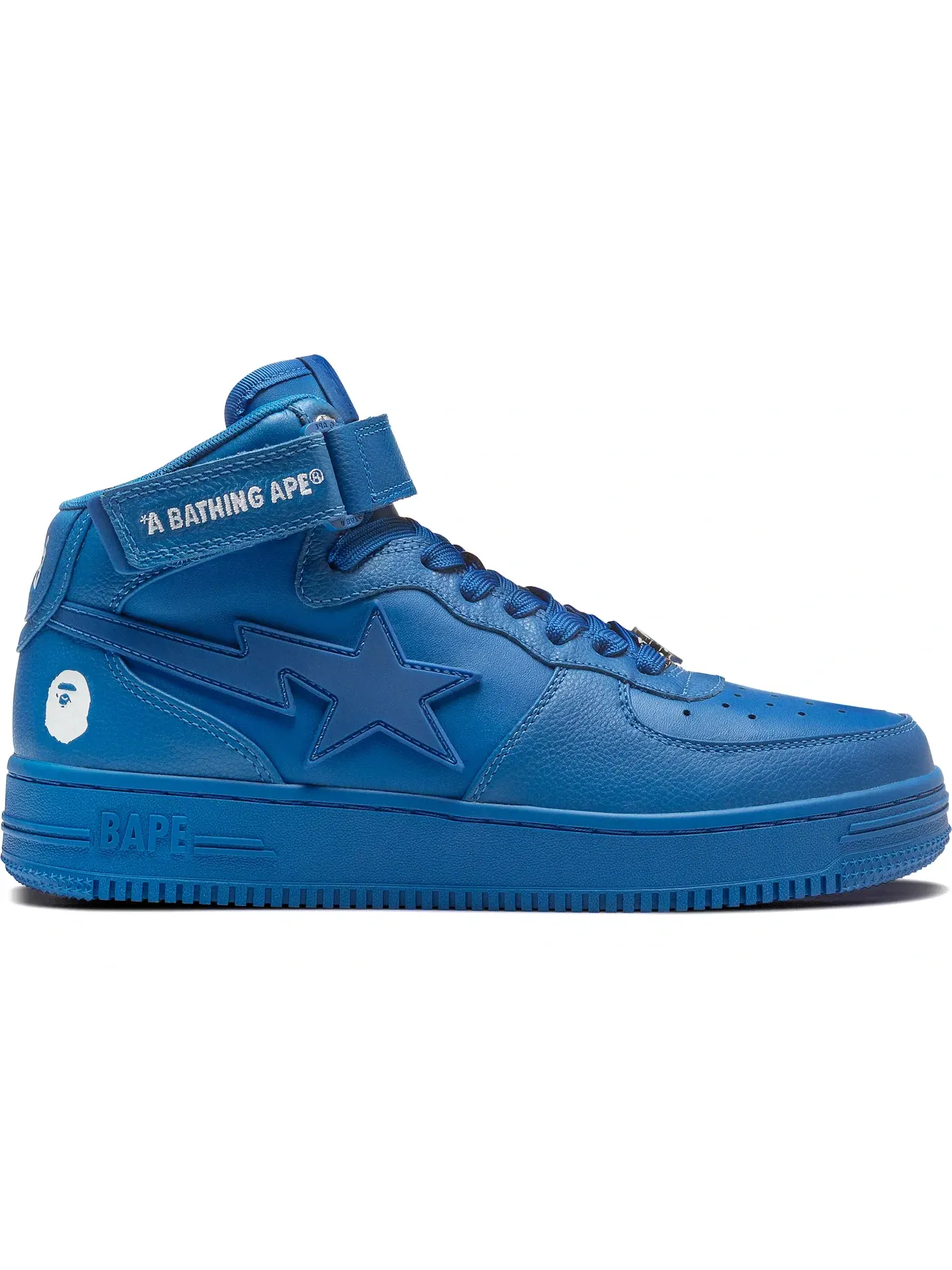 Мужские кроссовки Lifestyle A Bathing Ape BAPE Sta Mid BAPE — изображение 1 из 1, синий/белый