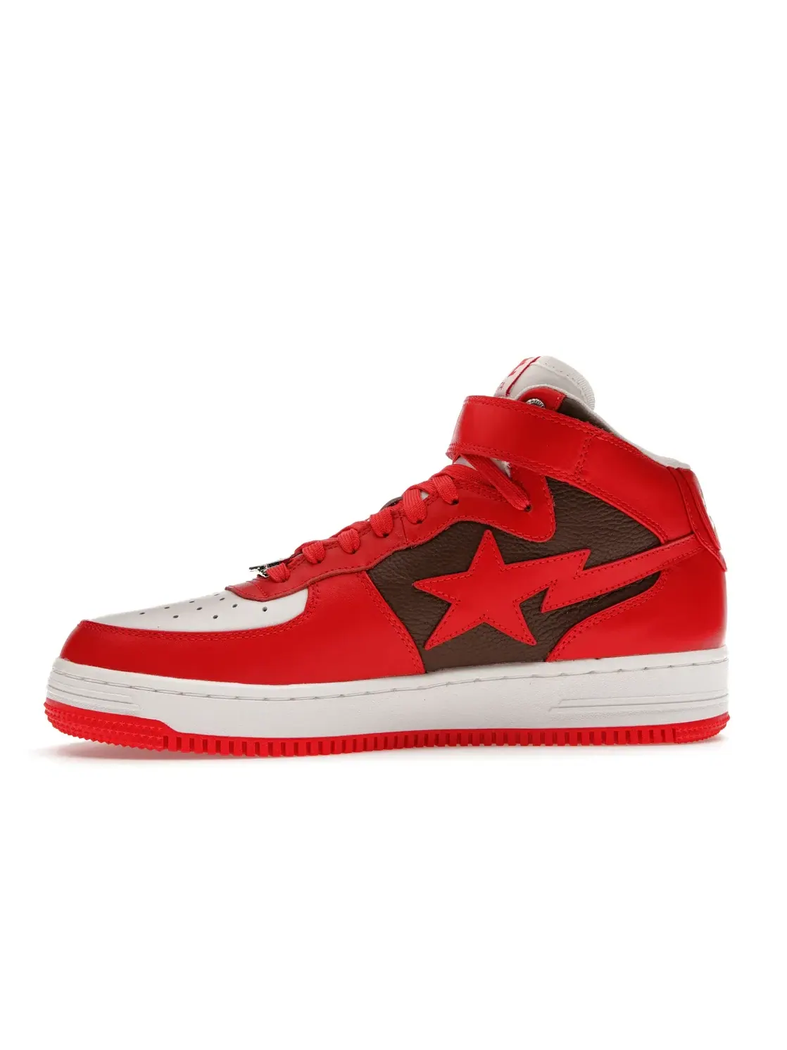 Мужские кроссовки Lifestyle A Bathing Ape BAPE Sta Mid BAPE — изображение 3 из 4, красный/коричневый/белый