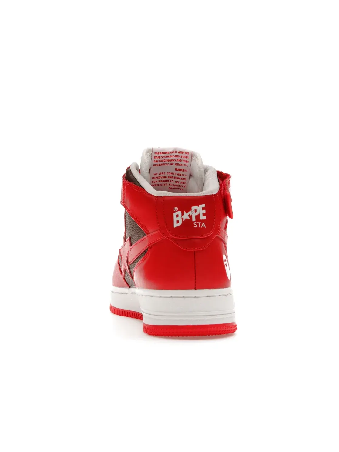 Мужские кроссовки Lifestyle A Bathing Ape BAPE Sta Mid BAPE — изображение 4 из 4, красный/коричневый/белый