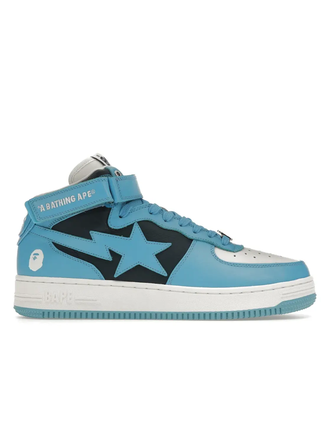 Мужские кроссовки Lifestyle A Bathing Ape BAPE Sta Mid BAPE — изображение 1 из 4, синий белый