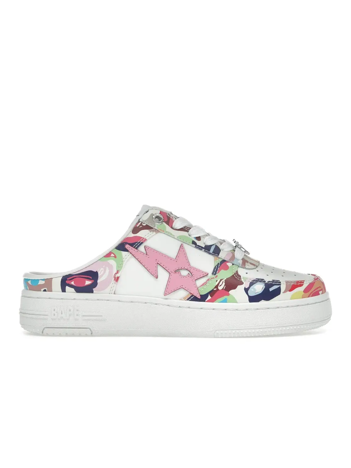Мужские кроссовки Lifestyle A Bathing Ape BAPE Sta Mule BAPE — изображение 1 из 4, мульти-/белый