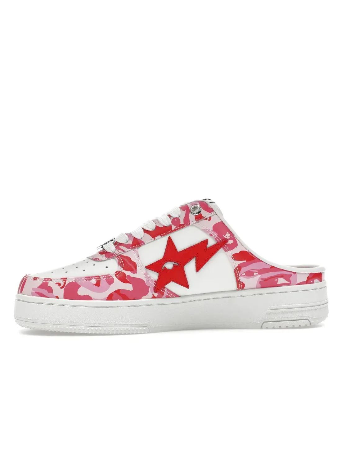 Мужские кроссовки Lifestyle с принтом A Bathing Ape BAPE Sta Mule BAPE — изображение 3 из 4, розовый белый