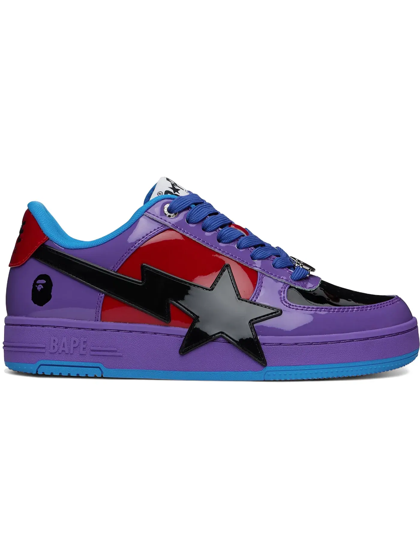 Мужские кроссовки Lifestyle BAPE A Bathing Ape BAPE Sta OS — изображение 1 из 1, фиолетовый/красный
