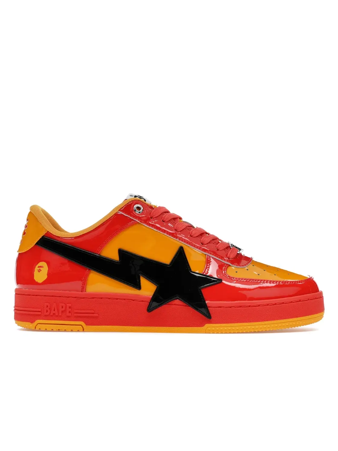 Мужские кроссовки lifestyle с ярким дизайном A Bathing Ape BAPE Sta OS BAPE — изображение 1 из 4, красный оранжевый
