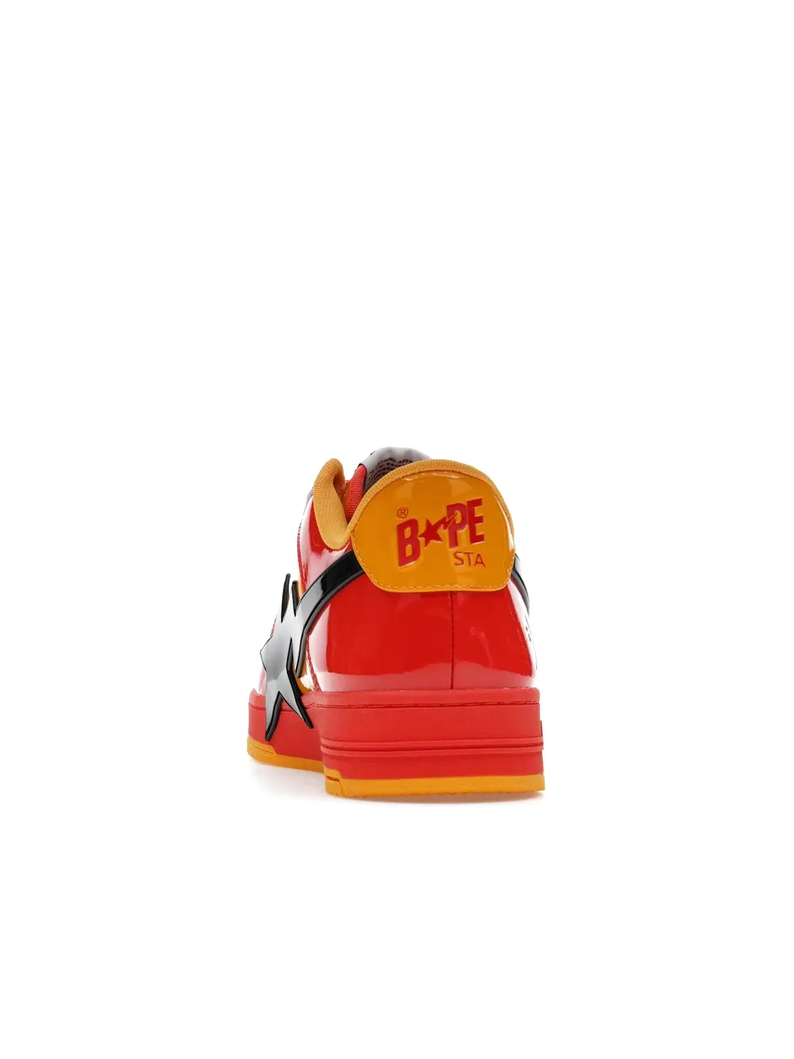 Мужские кроссовки lifestyle с ярким дизайном A Bathing Ape BAPE Sta OS BAPE — изображение 4 из 4, красный оранжевый