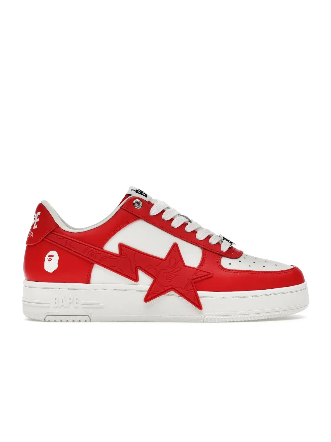 Мужские кроссовки Lifestyle A Bathing Ape BAPE Sta OS BAPE — изображение 1 из 4, красный/белый