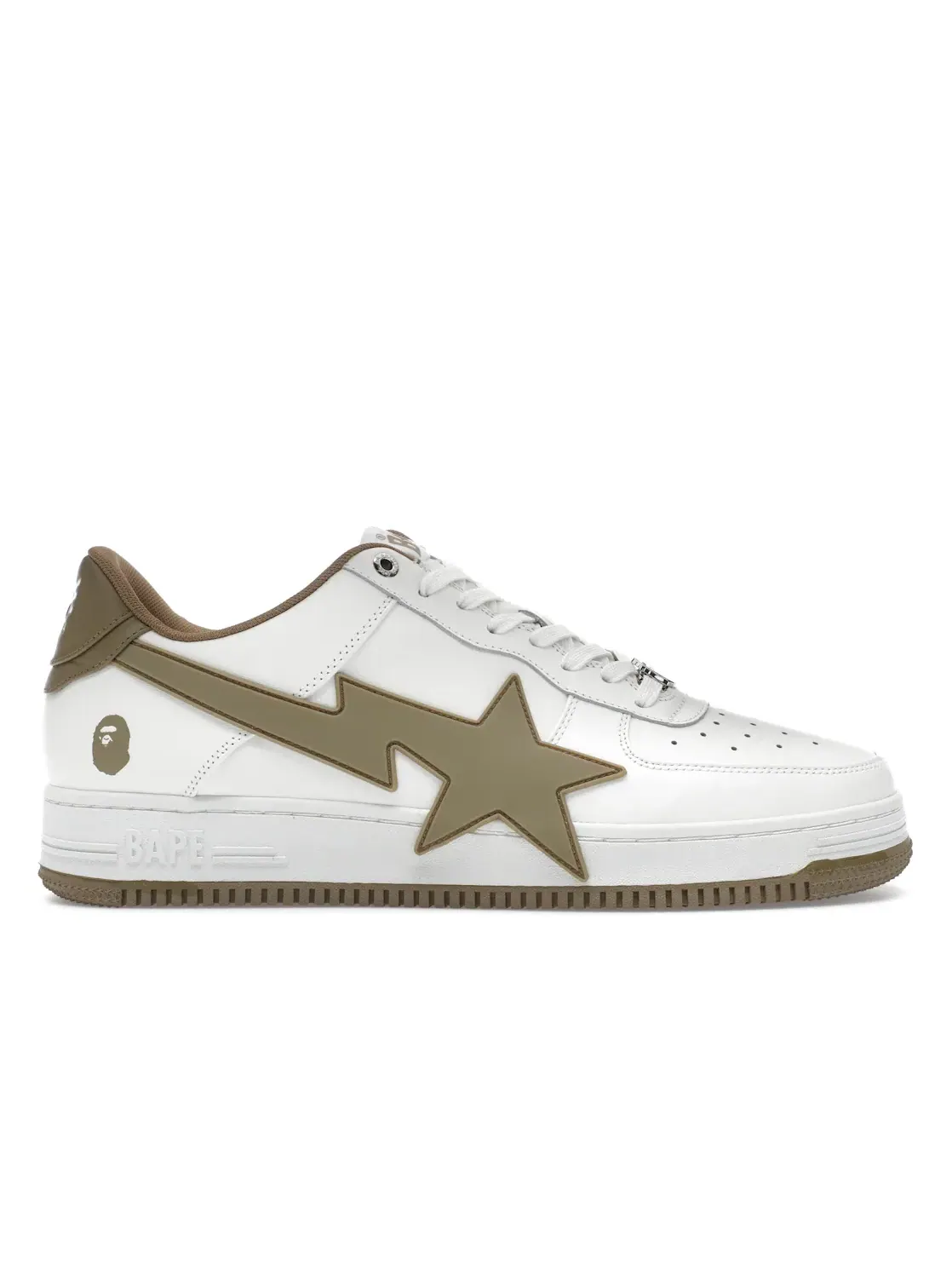 Мужские кроссовки Lifestyle A Bathing Ape BAPE Sta OS BAPE — изображение 1 из 4, белый бежевый