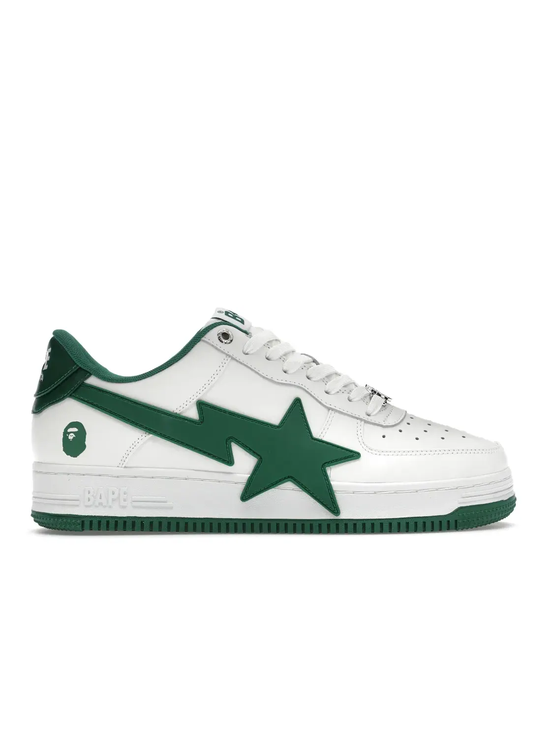 Мужские кроссовки Lifestyle A Bathing Ape BAPE Sta OS BAPE — изображение 1 из 4, белый/зеленый