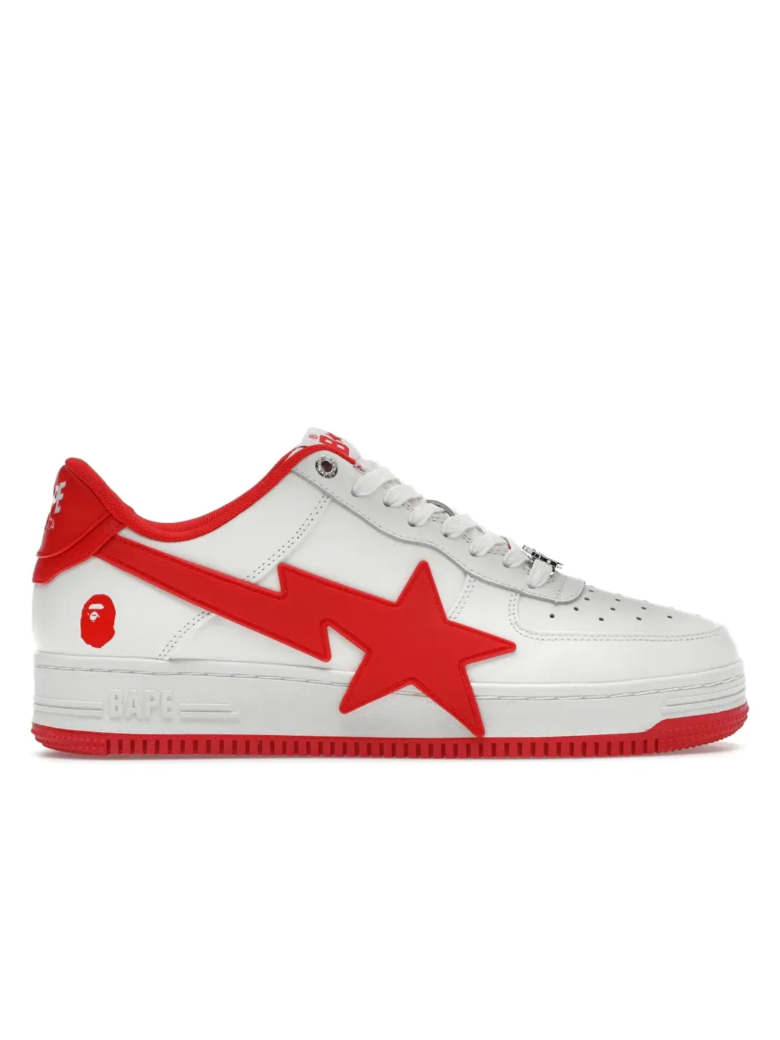 Мужские кроссовки Lifestyle A Bathing Ape BAPE Sta OS BAPE — изображение 1 из 4, белый/красный