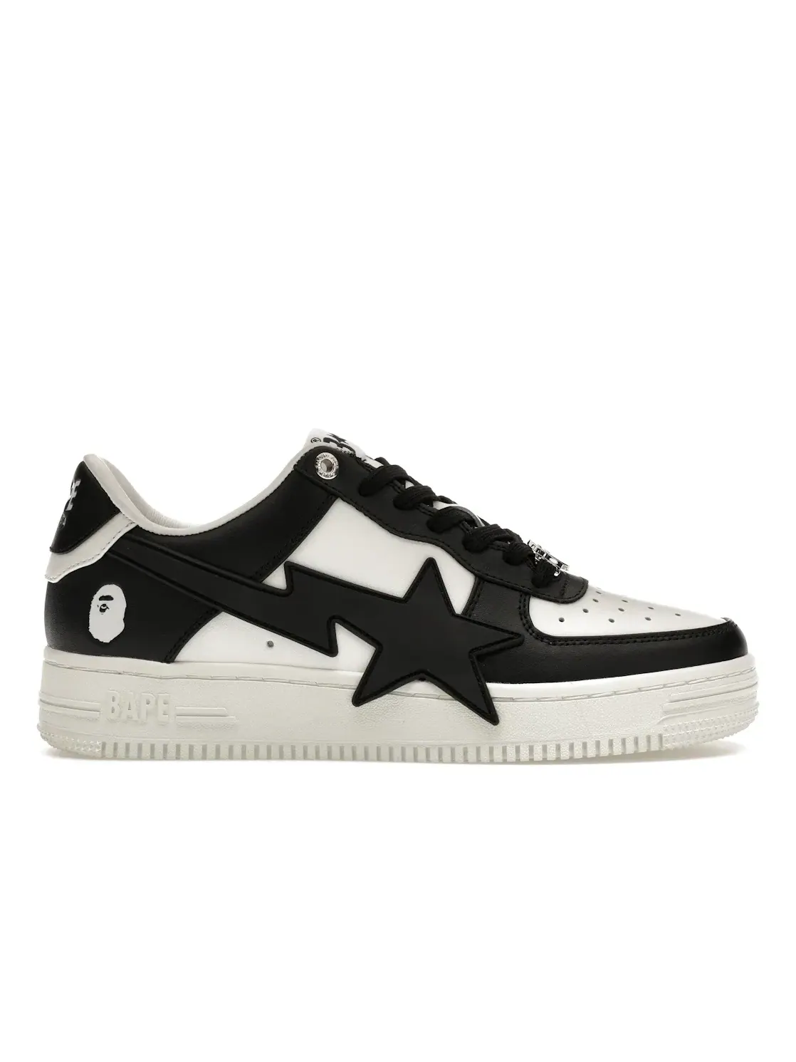 Мужские кроссовки Lifestyle с патентованной кожи BAPE — изображение 1 из 4, черный/белый
