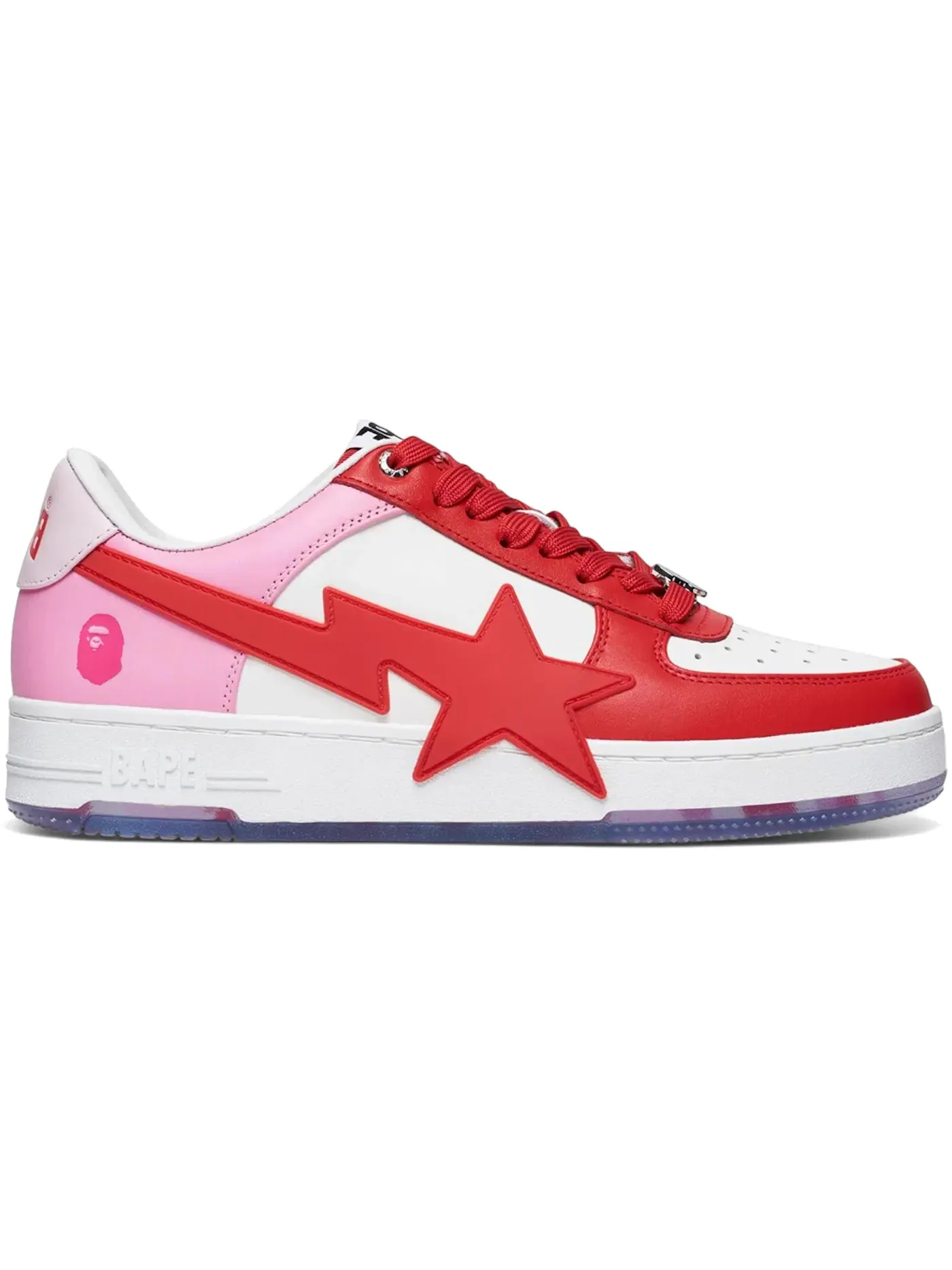 Мужские кроссовки Lifestyle с патентной кожей A Bathing Ape BAPE Sta OS — изображение 1 из 1, розовый