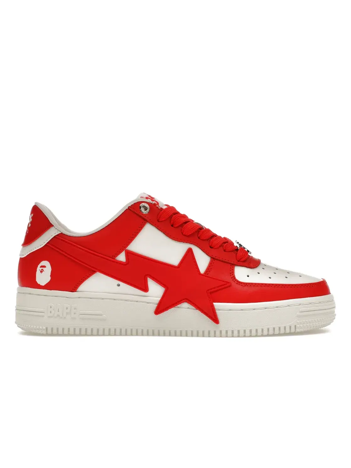 Мужские кроссовки Lifestyle BAPE A Bathing Ape BAPE Sta OS — изображение 1 из 4, красный/белый