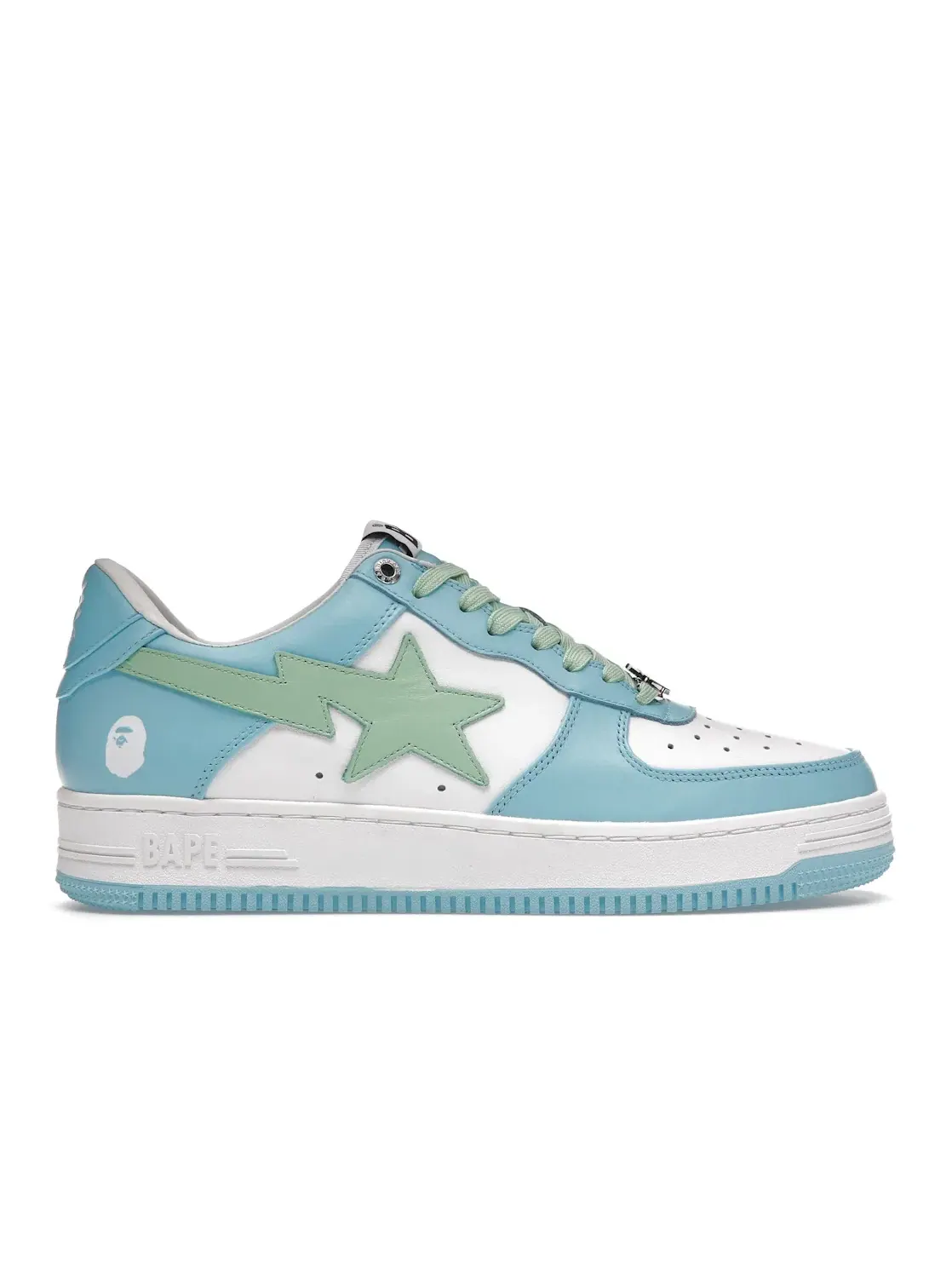 Мужские кроссовки Lifestyle с перфорацией BAPE A Bathing Ape BAPE Sta — изображение 1 из 4, синий зеленый