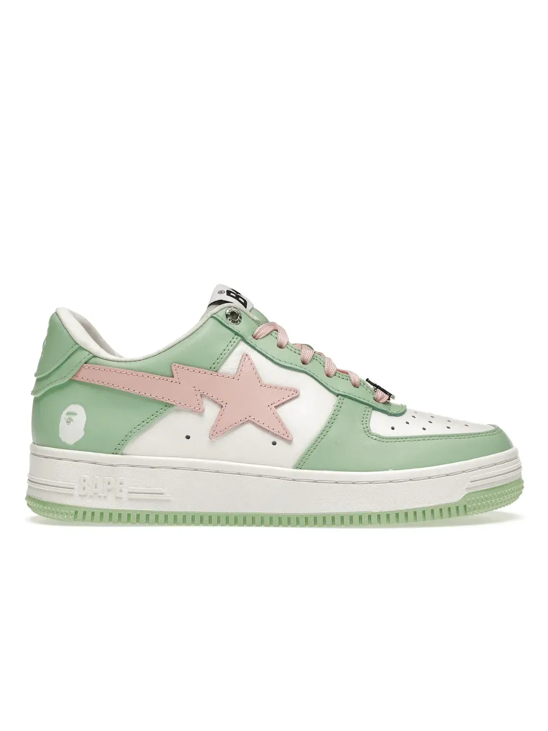 Мужские кроссовки Lifestyle A Bathing Ape BAPE Sta BAPE — изображение 1 из 4, зеленый/розовый
