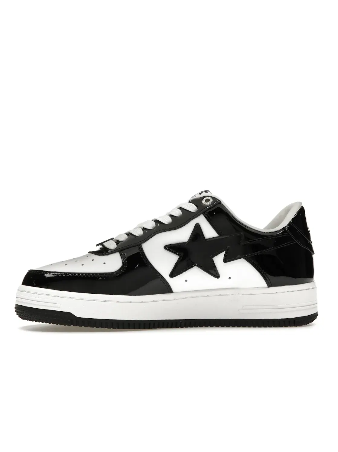 Кроссовки Lifestyle с лакированной кожи Unisex A Bathing Ape BAPE Sta — изображение 3 из 4, черный/белый