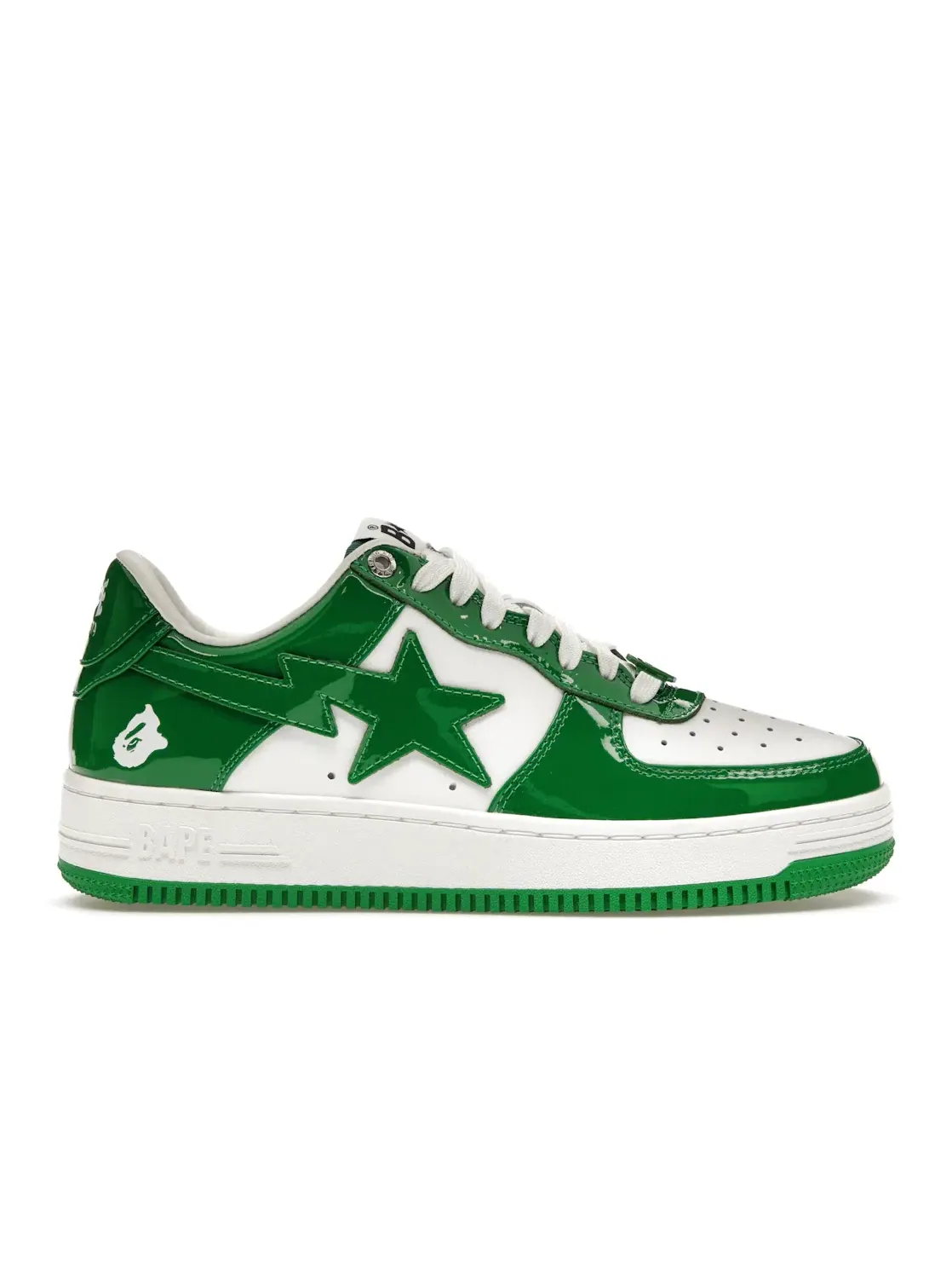 Женские кроссовки Lifestyle BAPE A Bathing Ape BAPE Sta — изображение 1 из 4, зеленый/белый