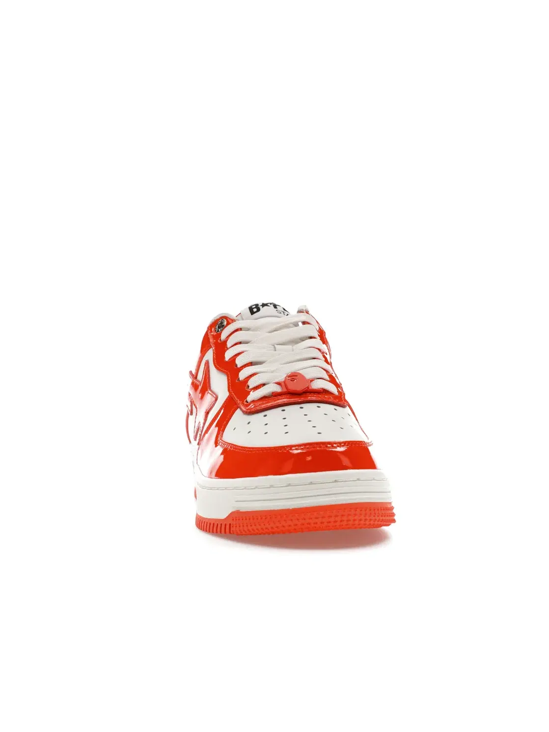 Унисекс кроссовки с блестящей отделкой BAPE Sta BAPE — изображение 2 из 4, оранжевый белый