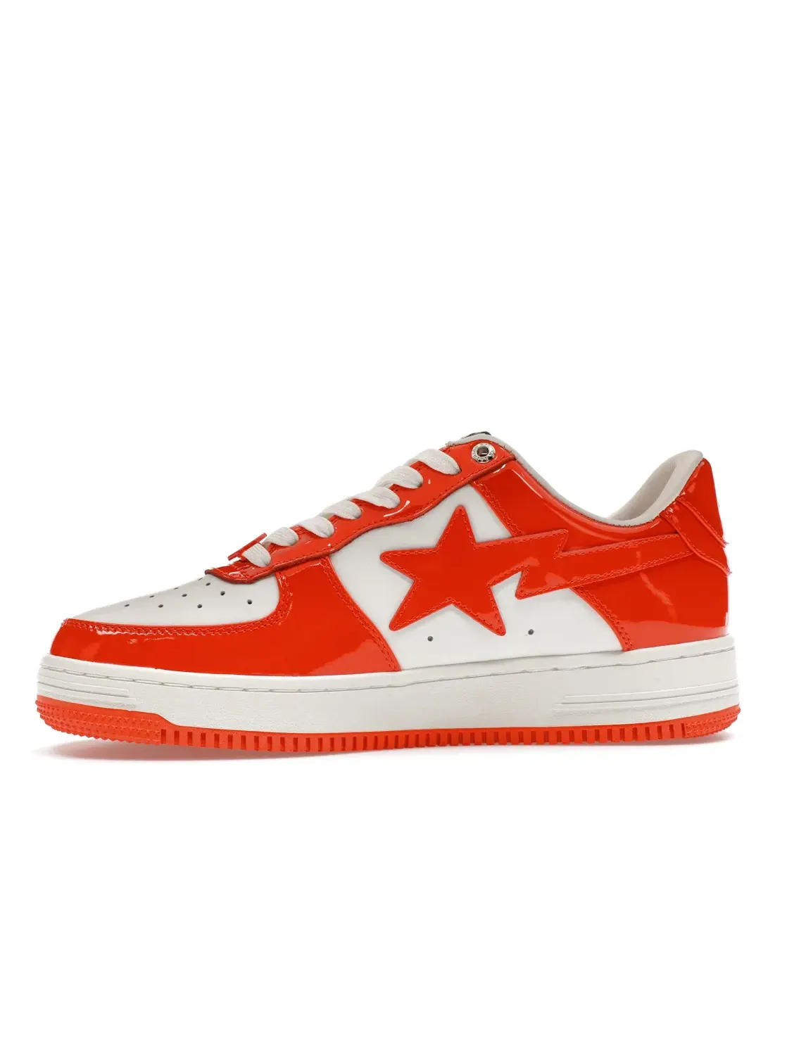 Унисекс кроссовки с блестящей отделкой BAPE Sta BAPE — изображение 3 из 4, оранжевый белый