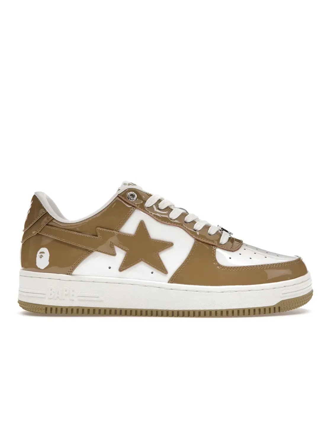 Мужские кроссовки Lifestyle A Bathing Ape BAPE Sta BAPE — изображение 1 из 4, белый/хаки