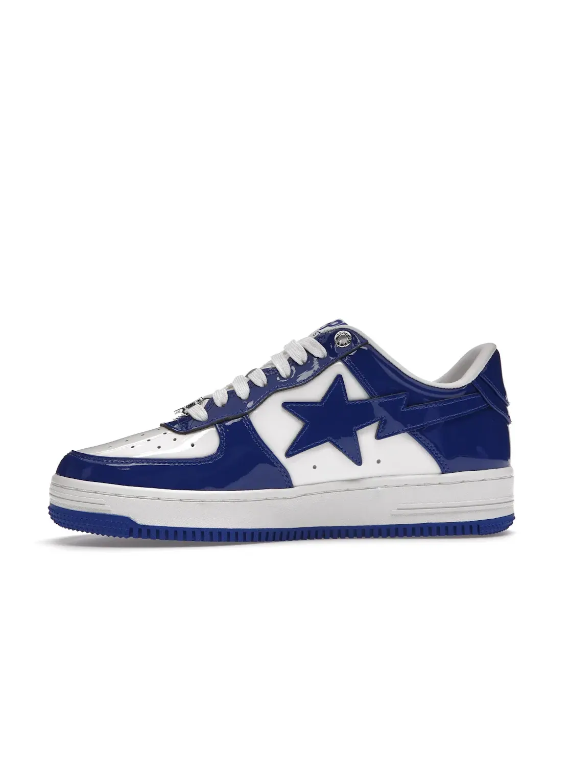 Мужские кроссовки с лакированной кожи BAPE Sta A Bathing Ape BAPE — изображение 3 из 4, белый/синий