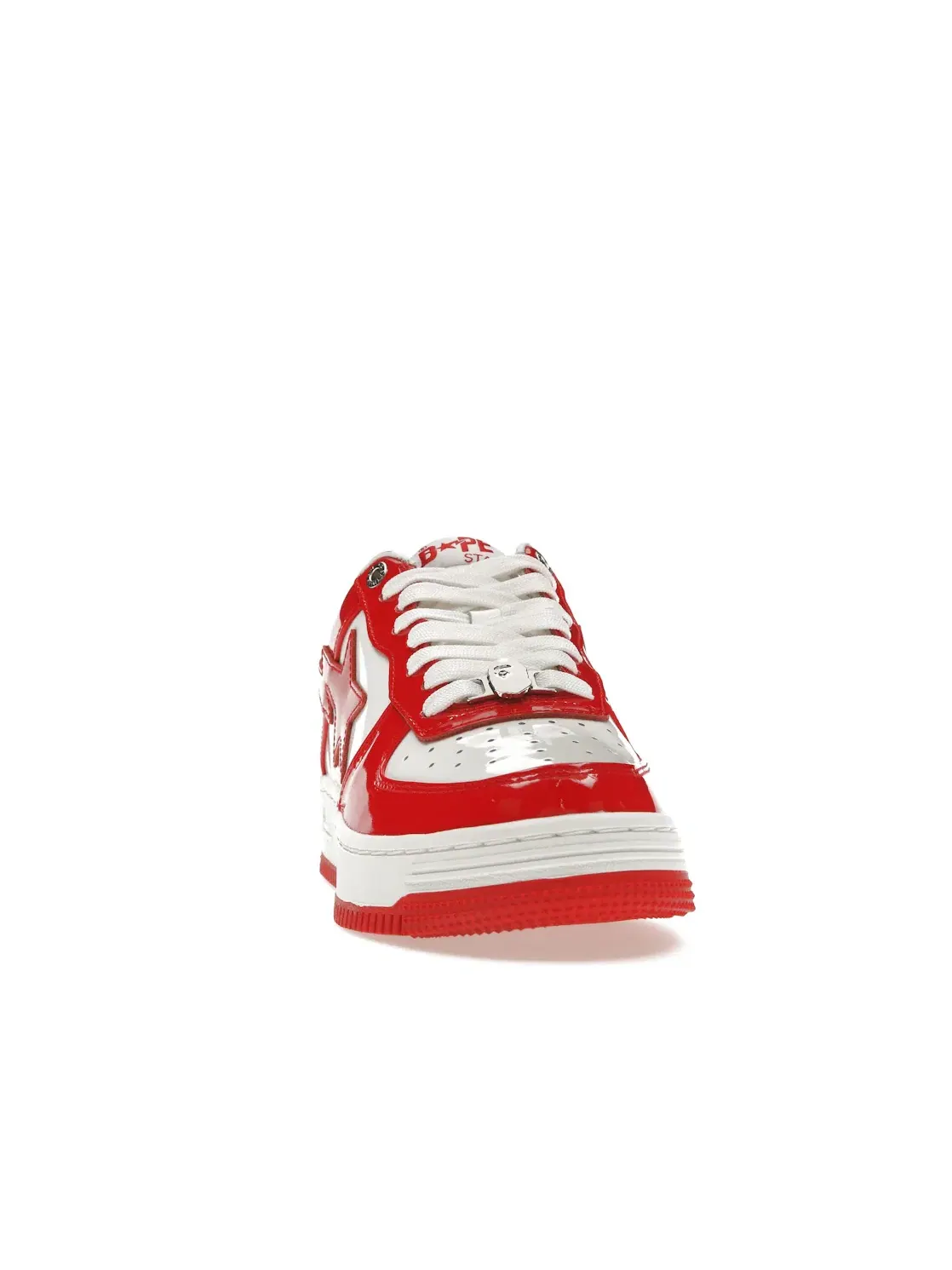 Мужские кроссовки из лакированной кожи BAPE A Bathing Ape BAPE Sta — изображение 2 из 4, белый красный