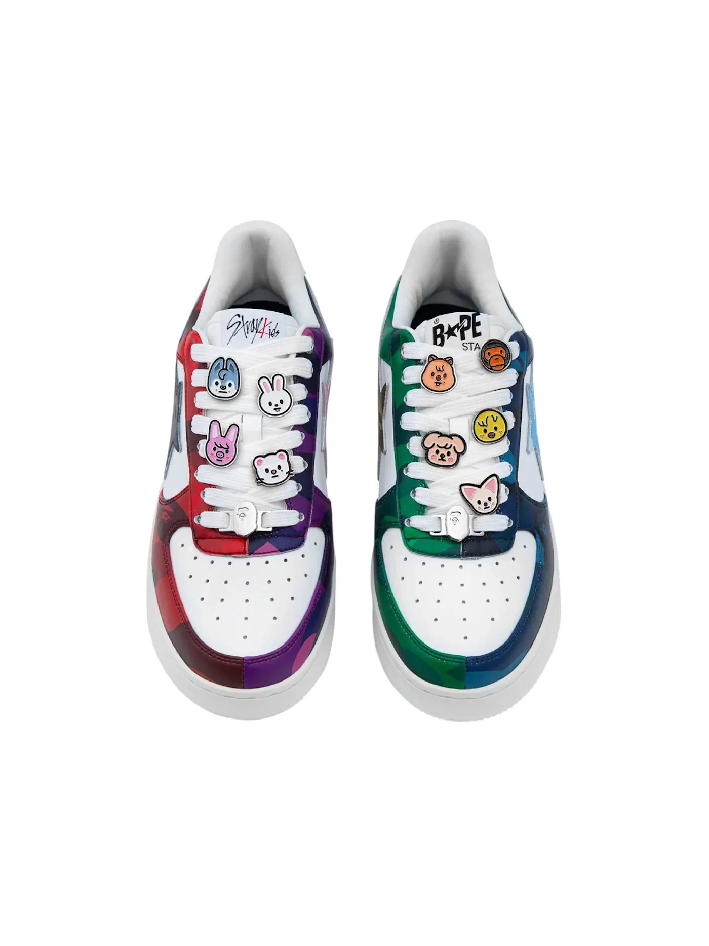 Мужские кроссовки Lifestyle A Bathing Ape BAPE Sta BAPE — изображение 2 из 2, белый мульти