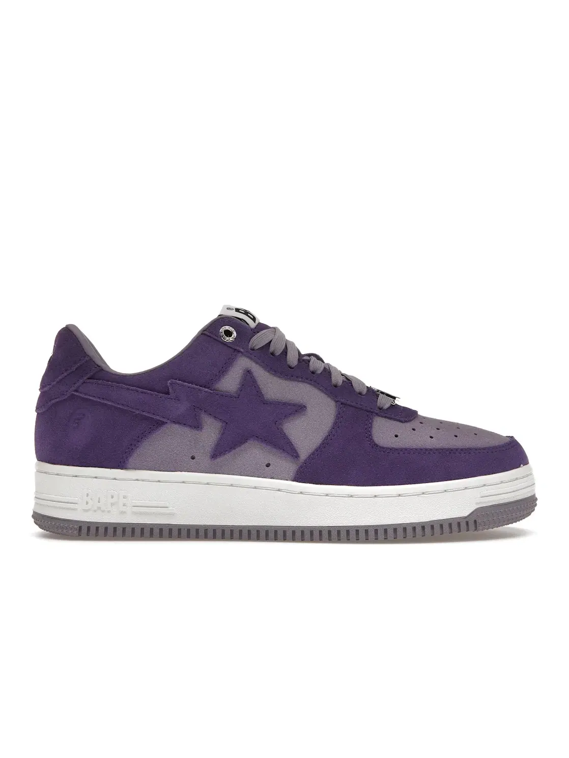 Мужские кроссовки Lifestyle с замшевым верхом A Bathing Ape BAPE Sta — изображение 1 из 4, фиолетовый//белый
