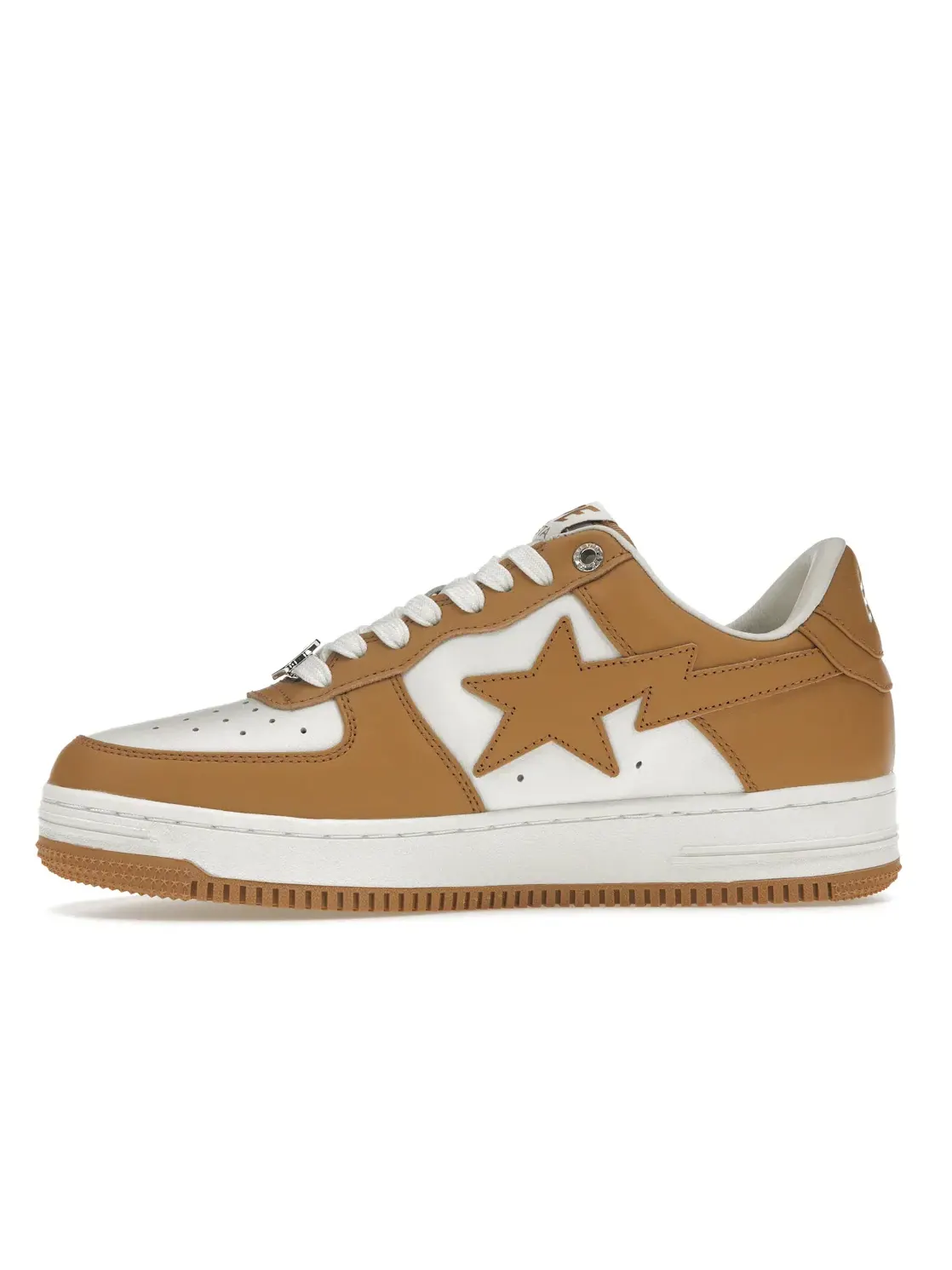 Мужские кроссовки lifestyle с перфорацией A Bathing Ape BAPE Sta BAPE — изображение 3 из 4, белый/бежевый/белый