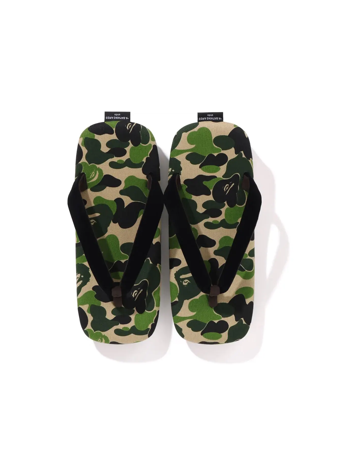 Мужские шлепанцы ABC Camo A Bathing Ape BAPE Unda — изображение 2 из 2, зеленый