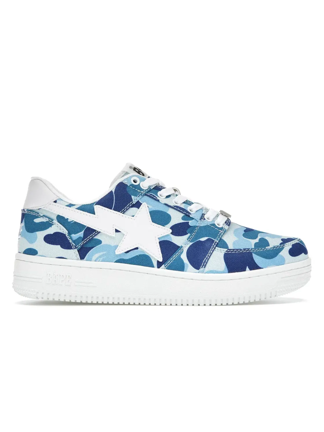 Мужские кроссовки с принтом A Bathing Ape BAPE Sta Low BAPE — изображение 1 из 4, синий/белый