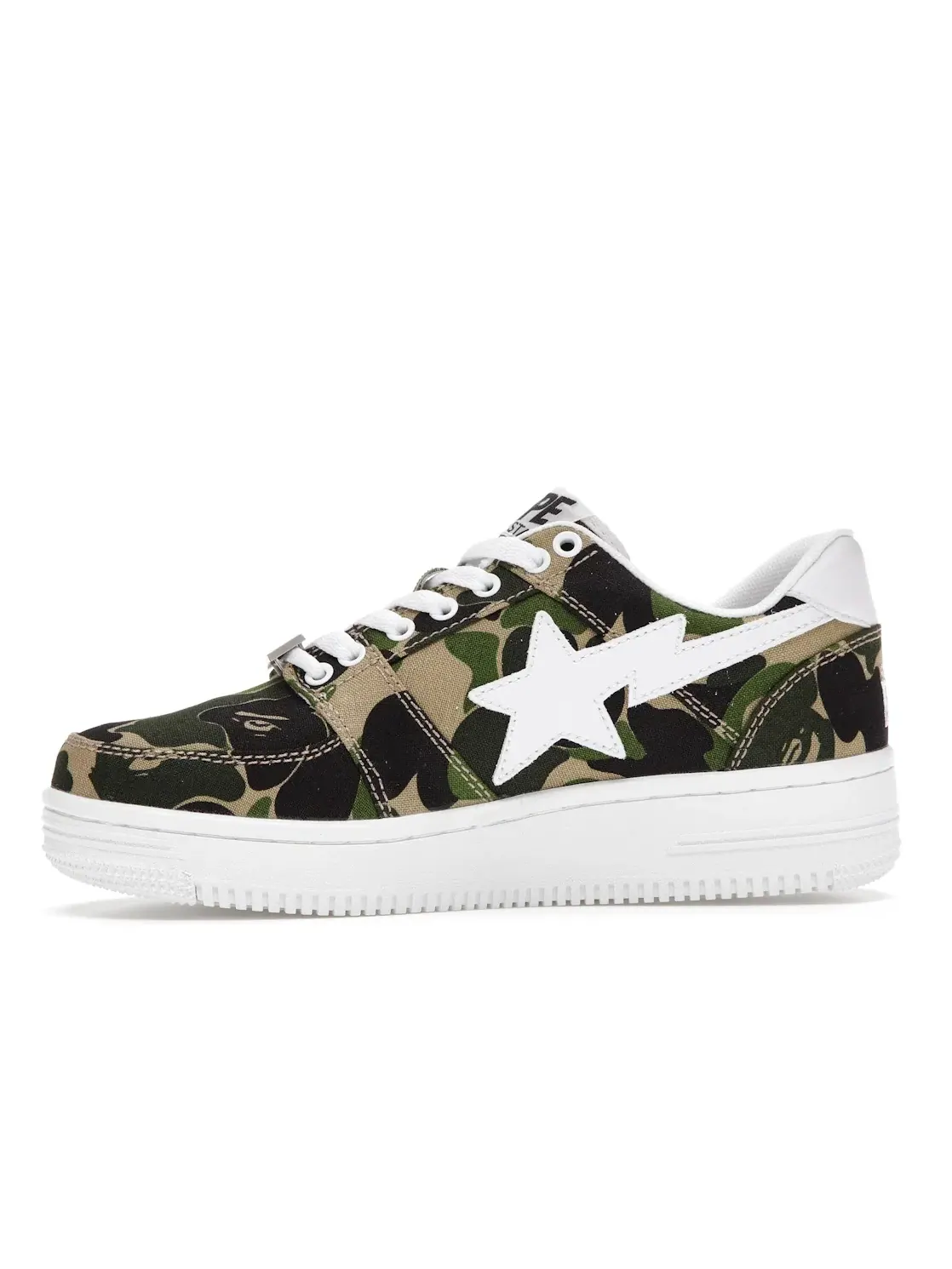 Мужские кроссовки с камуфляжным принтом A Bathing Ape BAPE Sta Low BAPE — изображение 3 из 4, зеленый/белый