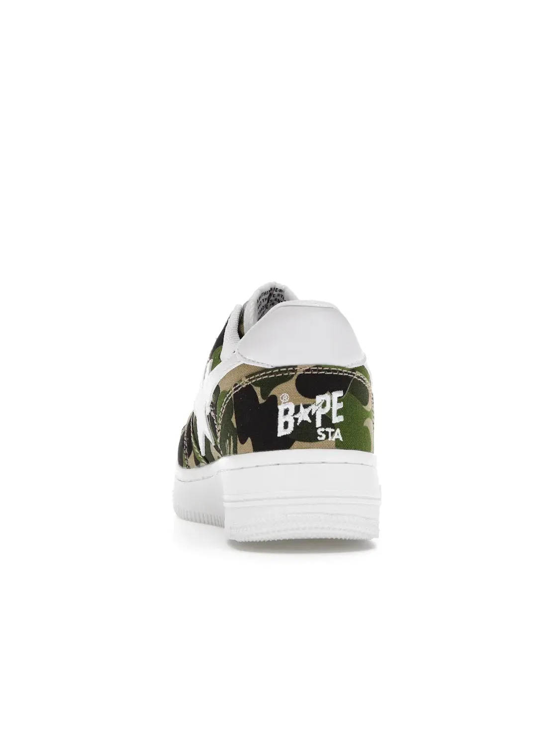 Мужские кроссовки с камуфляжным принтом A Bathing Ape BAPE Sta Low BAPE — изображение 4 из 4, зеленый/белый