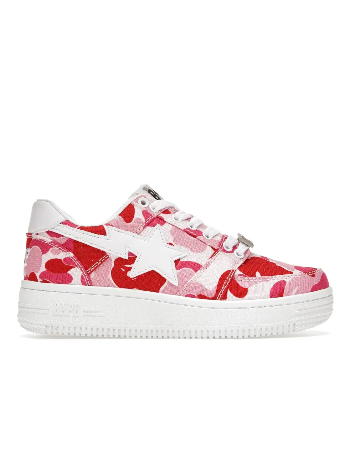 Мужские кроссовки с камуфляжным принтом A Bathing Ape BAPE Sta Low — изображение 1 из 4, розовый/белый
